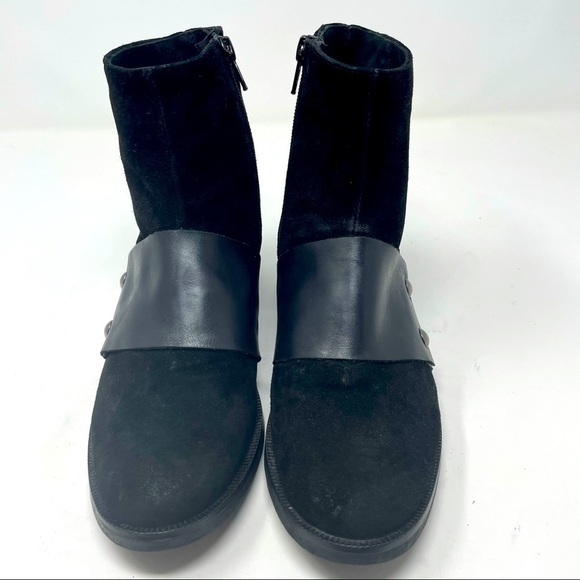 Stelle Monelle Black Suede Leather Ankle Boots – Size 36 (Made in Italy) - Picture 2 of 10